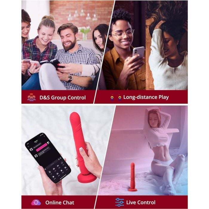 Lovense Gravity Bluetooth Automatic Thrusting & Vibrating Dildo | UberKinky